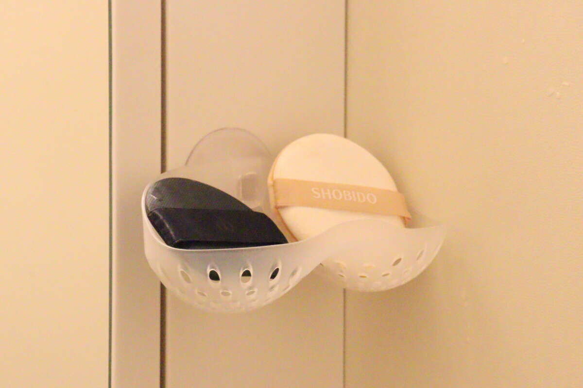 コスメパフスタンド　使用例