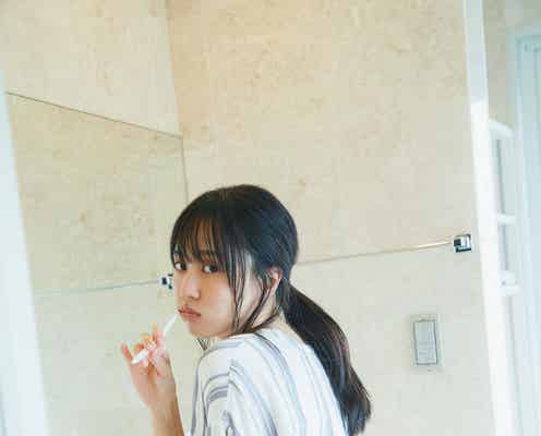 乃木坂46賀喜遥香、寝起き歯みがき姿 1st写真集「まっさら」先行カット公開