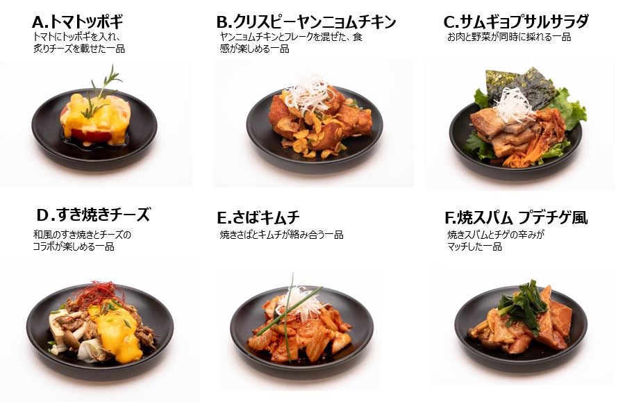 サブメニュー／6種類の選べるトッピング／提供画像