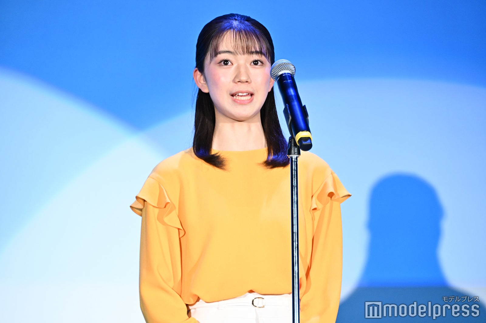 齋藤陽さん／「第3回学生アナウンス大賞」スピーチの様子 （C）モデルプレス