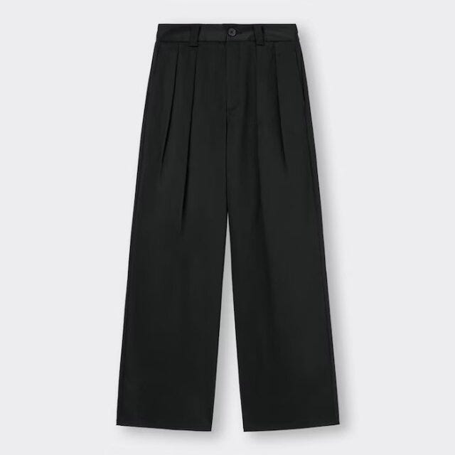GU　パンツ　値下げ　インタックワイドパンツ