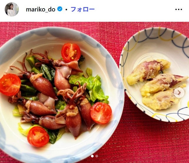 堂真理子アナInstagramより