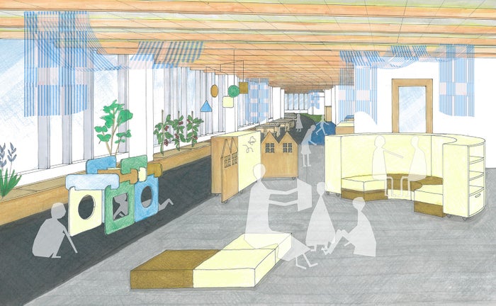 渋谷東しぜんの国こども園 small alleyパース／画像提供：東京急行電鉄株式会社