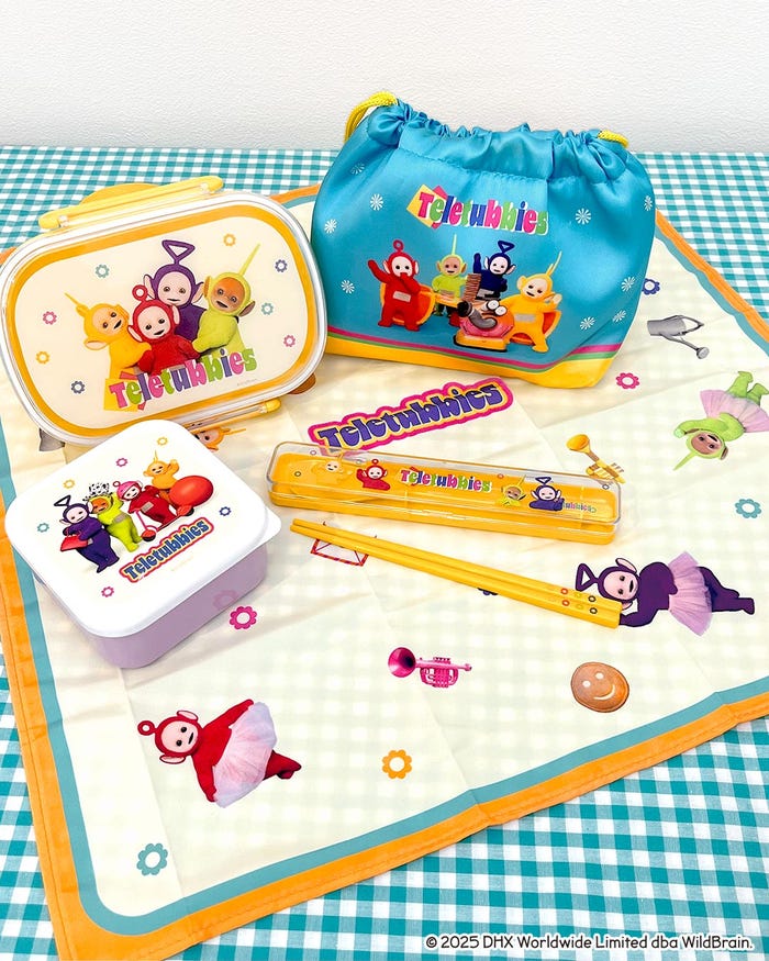 ランチボックス、フードコンテナ2P、ランチ巾着、カトラリーセット、ランチクロス/各390円(税込429円)(提供写真)