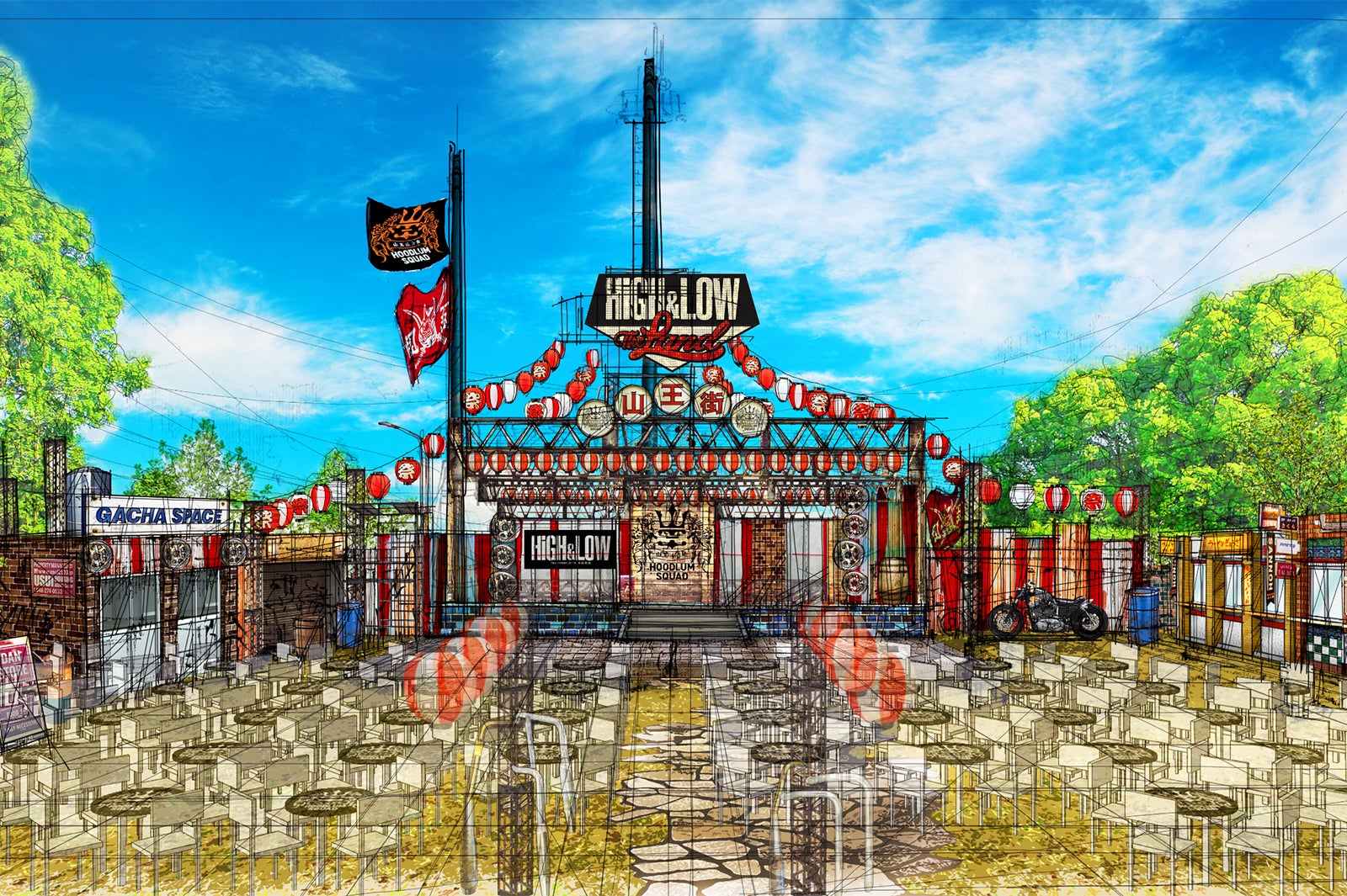 「HiGH＆LOW」×よみうりランド（C）2017「HiGH＆LOW」製作委員会