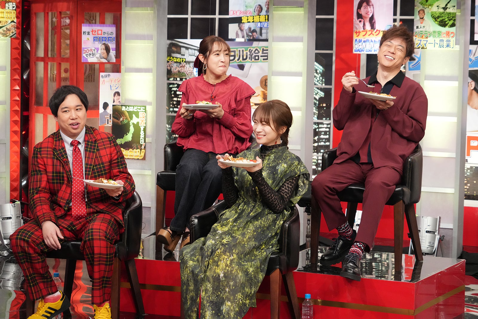 （上段左から）大沢あかね、陣内智則（下段左から）せいや、秋元真夏（C）日本テレビ