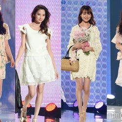 河北麻友子 トリンドル玲奈 松井愛莉 筧美和子らのフェミニンな春コーデに注目 神コレ16s S 各ステージまとめ前編 モデルプレス