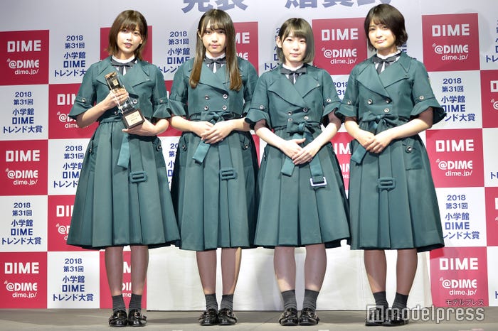 欅坂46の渡邉理佐、渡辺梨加、小池美波、織田奈那 (C)モデルプレス
