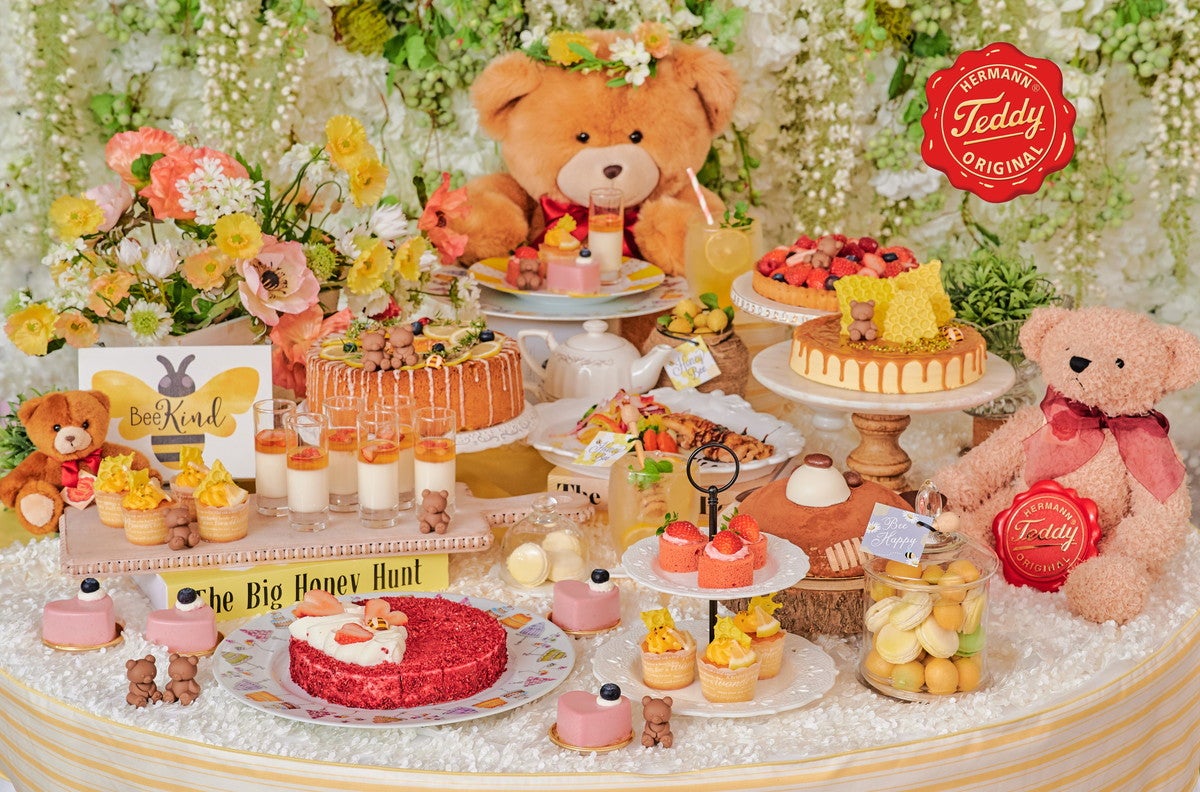 テディベアと楽しむ苺＆ハニースイーツビュッフェ、表参道で開催