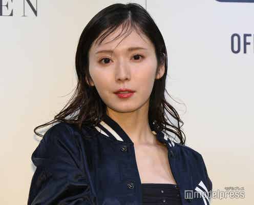 松岡茉優、チュールドレス×スタジャンで美デコルテ輝く【ポロ ラルフ ローレン×MLB ローンチイベント】