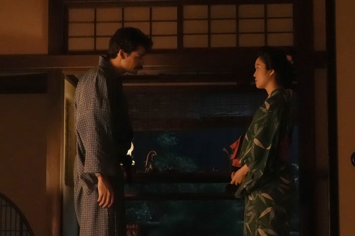 トミー・バストウ、高石あかり「ばけばけ」第93話(C)NHK