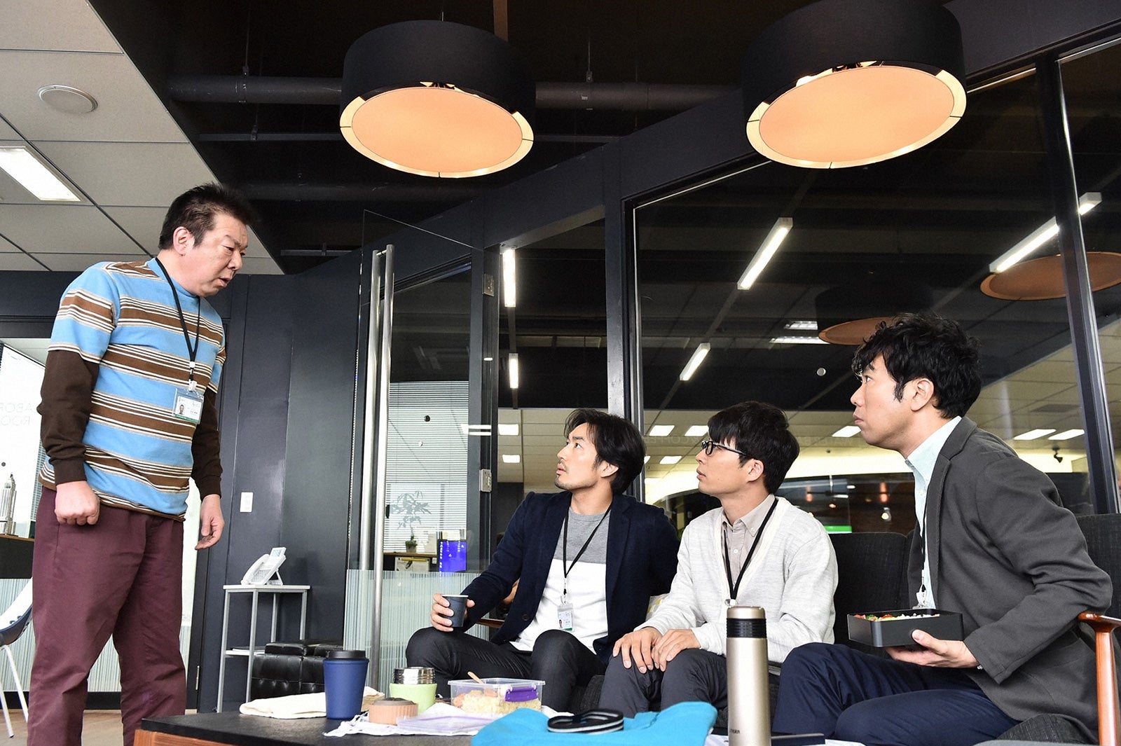 古田新太、大谷亮平、星野源、藤井隆「逃げるは恥だが役に立つ」第7話・場面カット（C）TBS