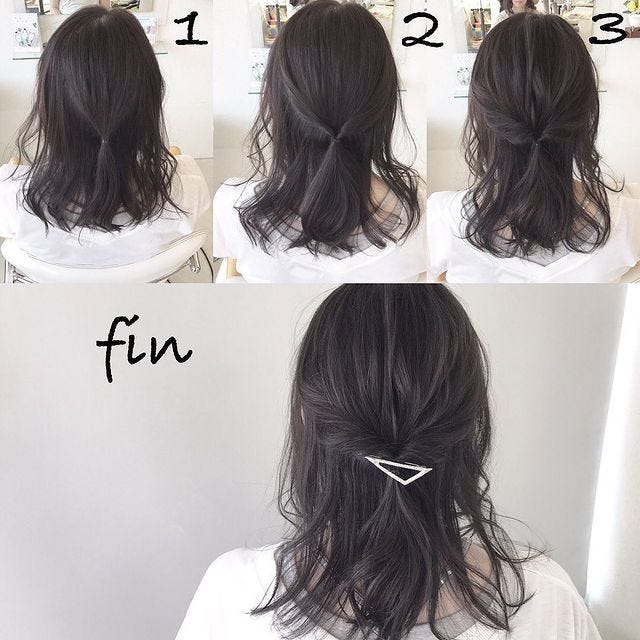 黒髪でも大人っぽい垢抜けが叶う セミロングさん向けのヘアアレンジ特集 モデルプレス