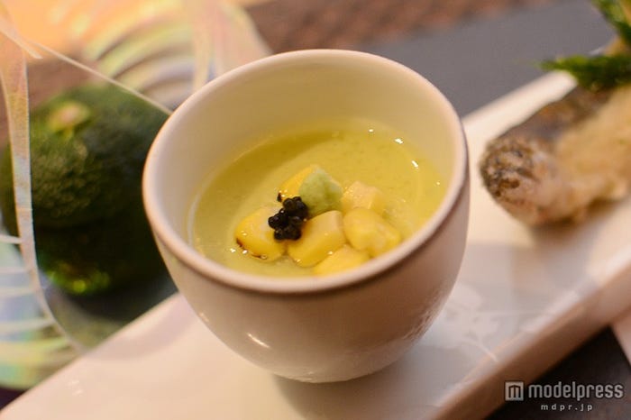 枝豆を使った茶碗蒸し