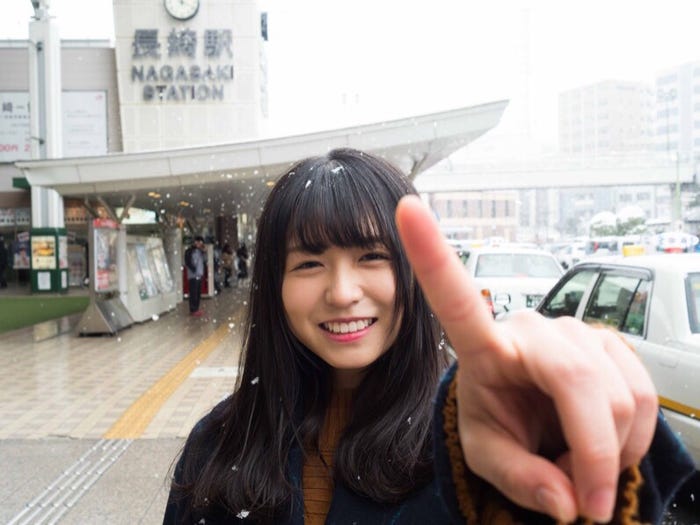 長濱ねる「#長濱ねると長崎デートなうに使っていいよ」(提供写真)