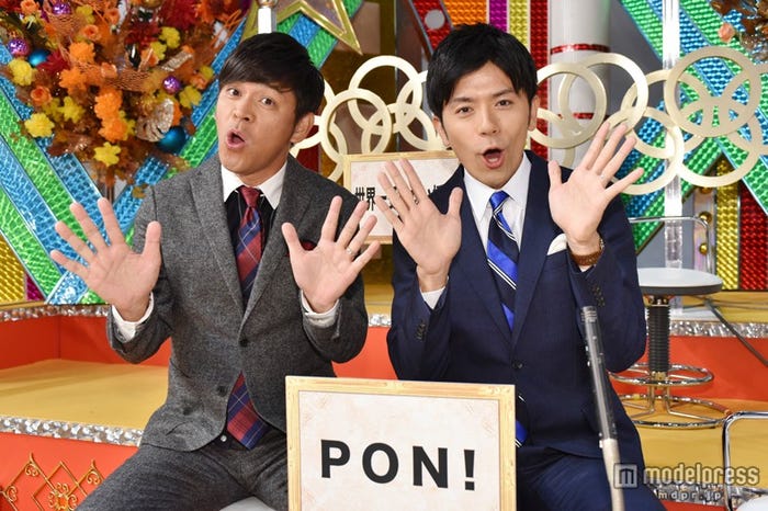 岡田圭右、青木源太アナウンサー(C)日本テレビ