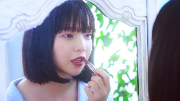 田中芽衣/WEB動画「なりたいわたしが見つかるルージュ」より(提供写真)