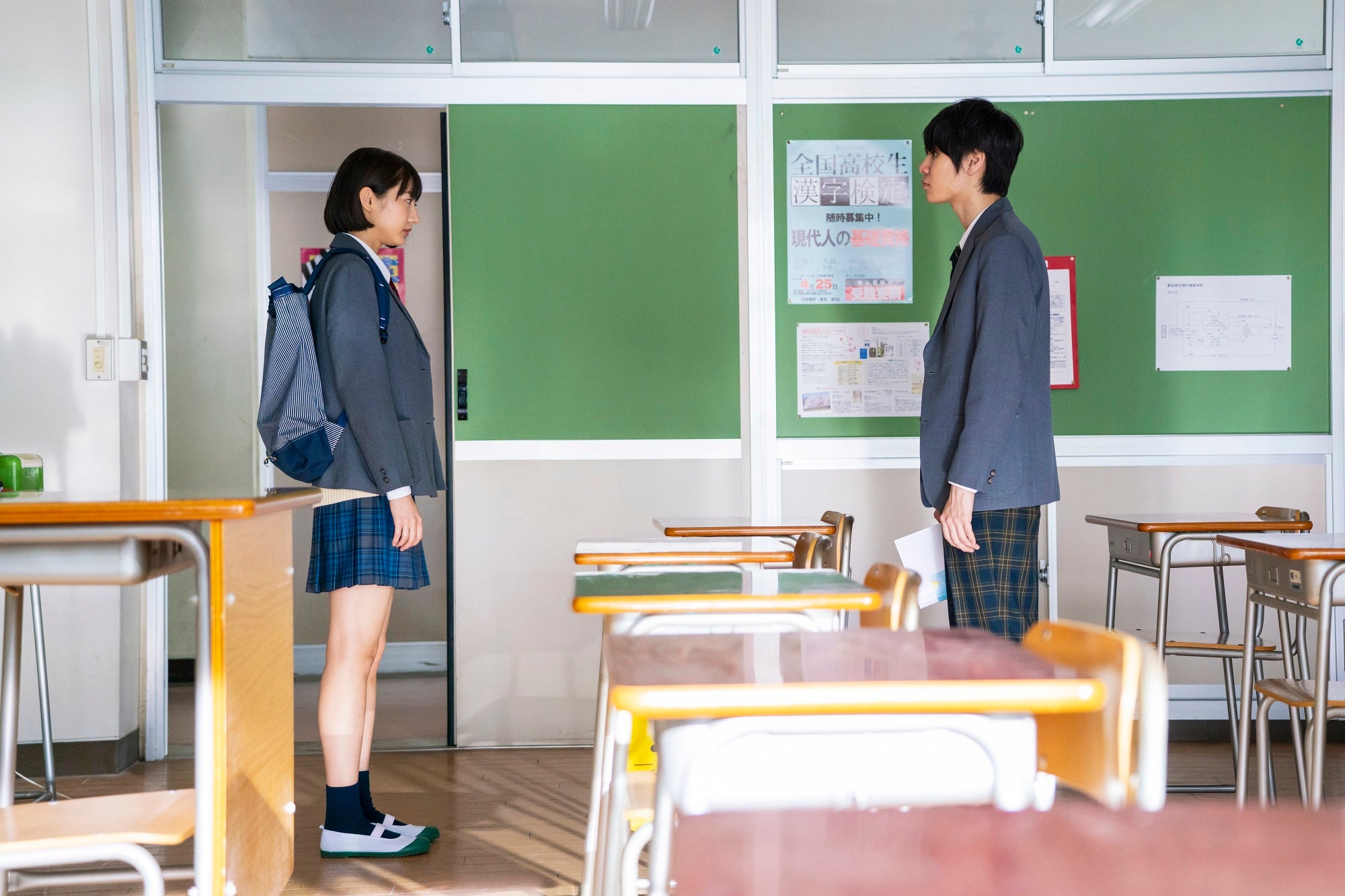 武田玲奈、萩原利久／「電影少女-VIDEO GIRL MAI 2019-」第2話より（C）『電影少女 2019』製作委員会 