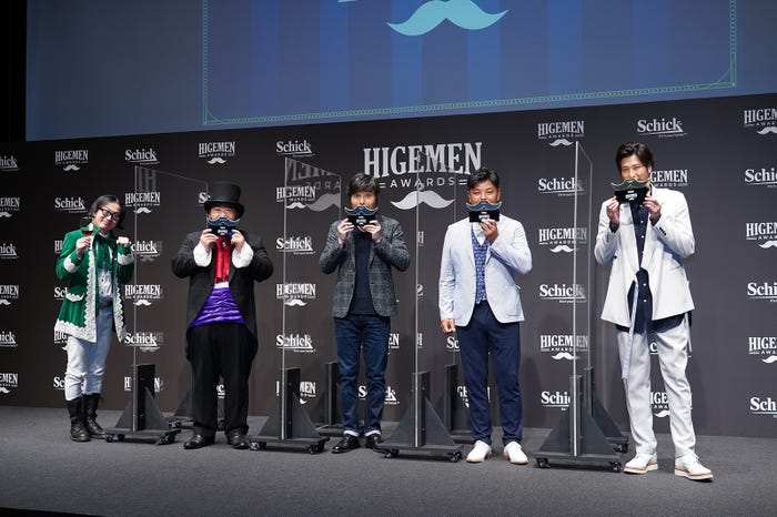 (左から)髭男爵、小澤征悦、城彰二、速水もこみち(提供写真)