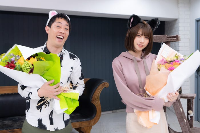 森田哲矢、えなこ (C)テレビ大阪