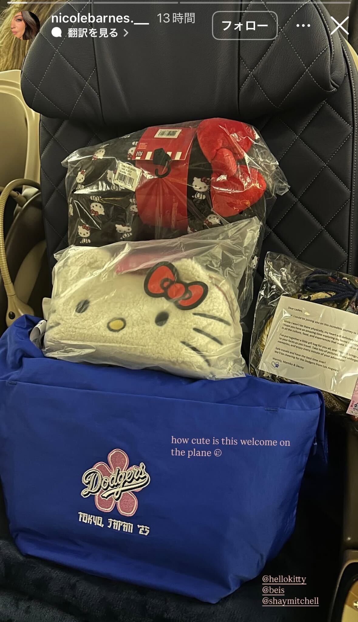 ニコル夫人Instagramストーリーズより