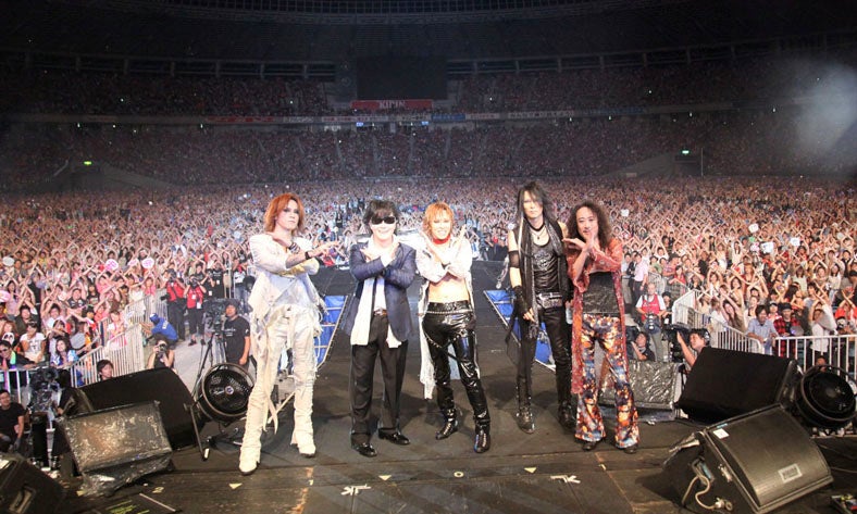 X JAPAN、「a-nation」東京公演にサプライズ登場　ファンの反応は？