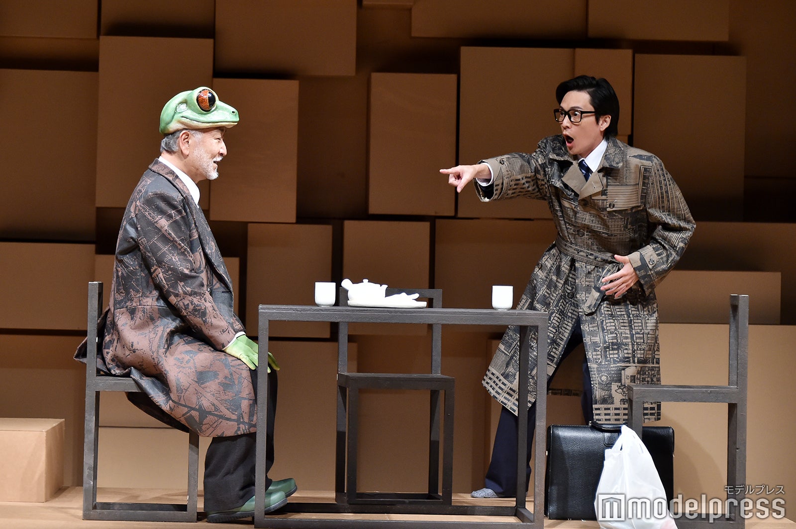 木場勝己、川口覚／舞台「神の子どもたちはみな踊る after the quake」プレスコールより（C）モデルプレス