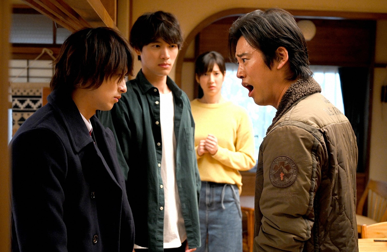 横浜流星、福士蒼汰、菜々緒、桐谷健太／「4分間のマリーゴールド」第7話より（C）TBS