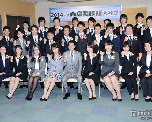 唐沢寿明、TBS入社式にサプライズ登場 新入社員を激励