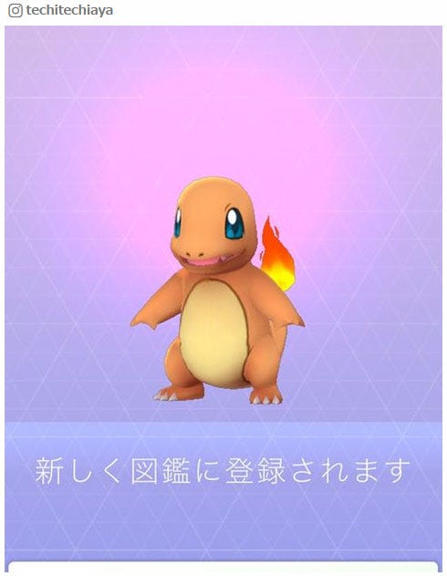 とかげポケモンのヒトカゲ(Photo by Instagram)