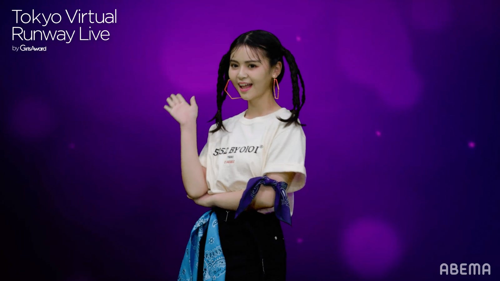 のんち（C）Tokyo Virtual Runway Live by GirlsAward （C）AbemaTV, Inc.
