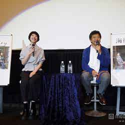 映画『海街diary』ティーチインイベントの様子／（左から）夏帆、是枝裕和監督