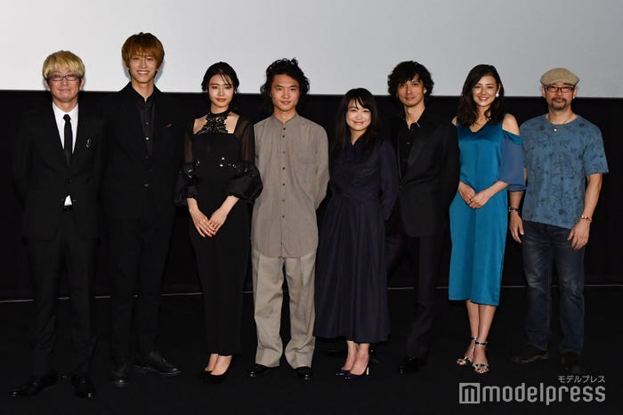 犬童一利監督、杉野遥亮、古畑星夏、金井浩人、池脇千鶴、安藤政信、片山萌美、原作の森沢明夫氏(C)モデルプレス