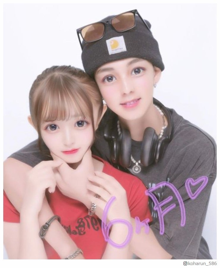 「今日好き」“さんこは”久保田燦、黒江心温をバックハグ 交際半年記念プリクラに「ずっと推しカップル」「めっちゃ可愛い」と反響