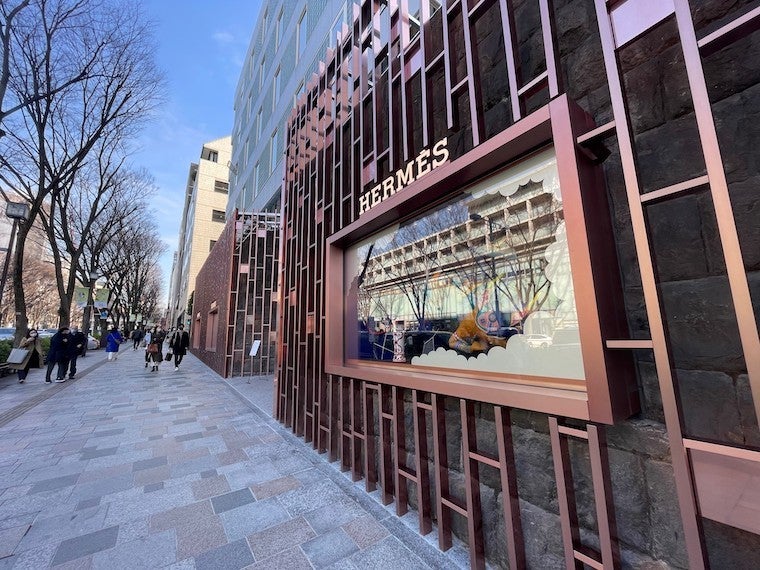エルメス 表参道店オープン 日本の文化や自然を随所に モデルプレス エルメス 表参道店オープン 日本の文化や自然を随所に モデルプレス