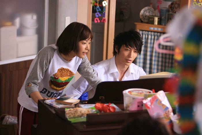 上野樹里、玉木宏(C)フジテレビ