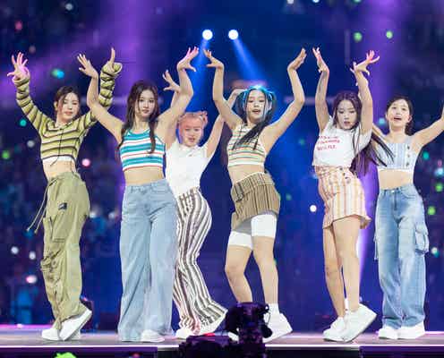NMIXX、TWICEカバーで圧巻ボーカル 夏曲の爽やかな魅力弾ける<「KCON LA」2023 DAY1>
