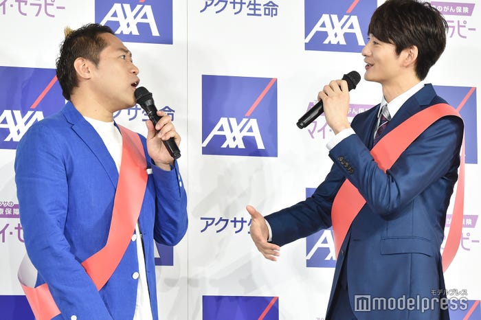 はなわ、岡田将生(C)モデルプレス