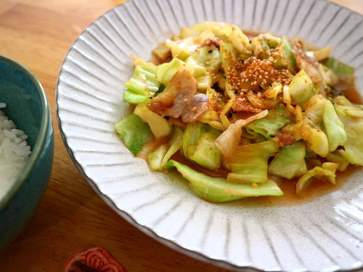 「豚肉とキャベツの味噌いため」／ちゃんまつ食堂より
