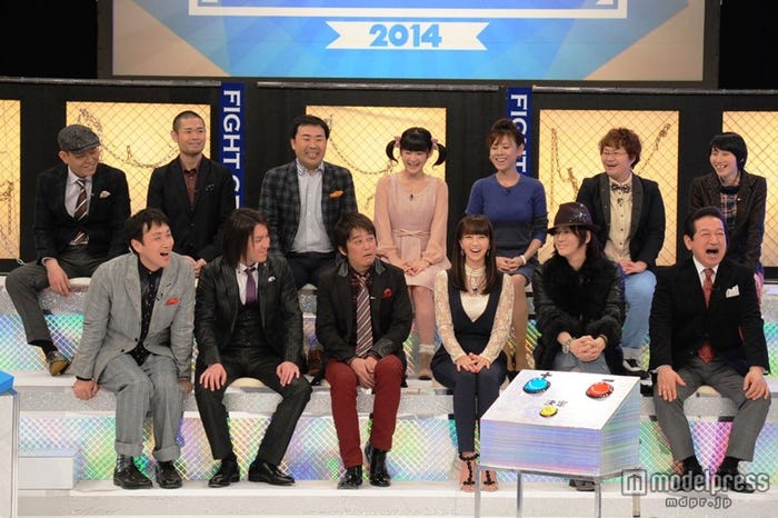 俳優、芸人、アイドルなど幅広い分野で活躍する芸能人ら/新春特別番組「禁断の芸能人イメージ調査ゲーム ファイトグラフ2014」より/(C)関西テレビ