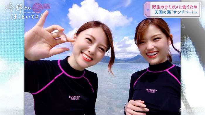 天国の海サンドバー編「#乃木坂世界旅 今野さんほっといてよ!」Day1(C)AbemaTV