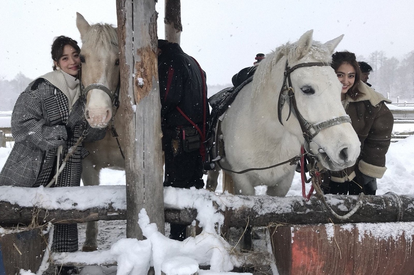 （右から）谷まりあ、野崎萌香（C）TBS