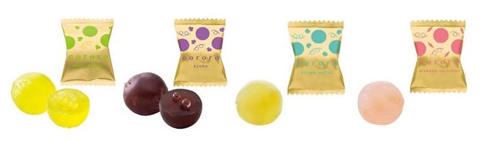 (左から)シャインマスカット、巨峰、あら川の桃、クラウンメロン