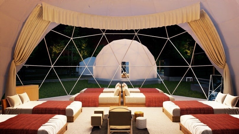 備北丘陵公園 湖畔ステイズ庄原／画像提供：ブッキングリゾート