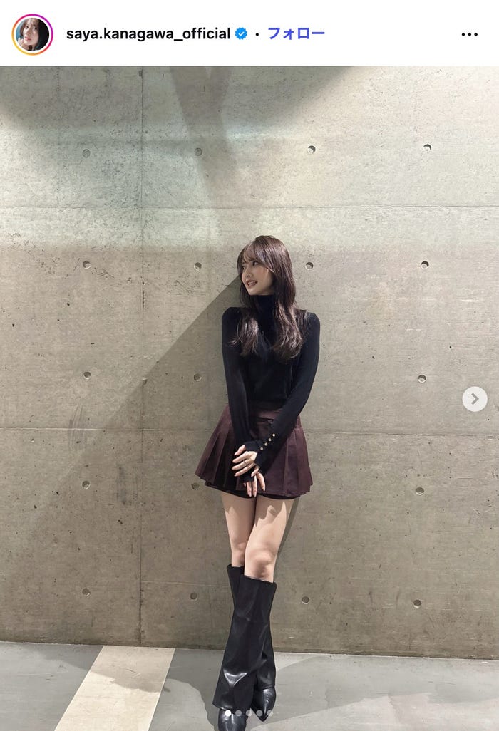 金川紗耶Instagramより