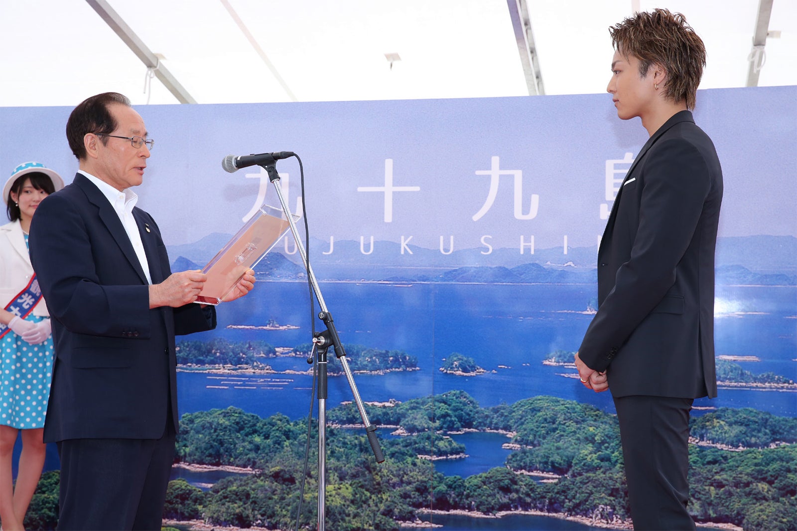 朝長則男佐世保市長、EXILE TAKAHIRO（画像提供：所属事務所）
