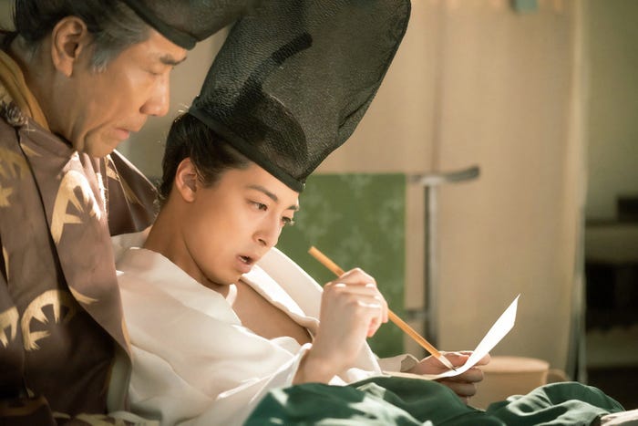 岸谷五朗、高杉真宙「光る君へ」第39話(C)NHK