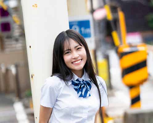 “高校生アイドル”LinQ有村南海、透明感溢れる制服グラビア「ヤンマガ」初登場