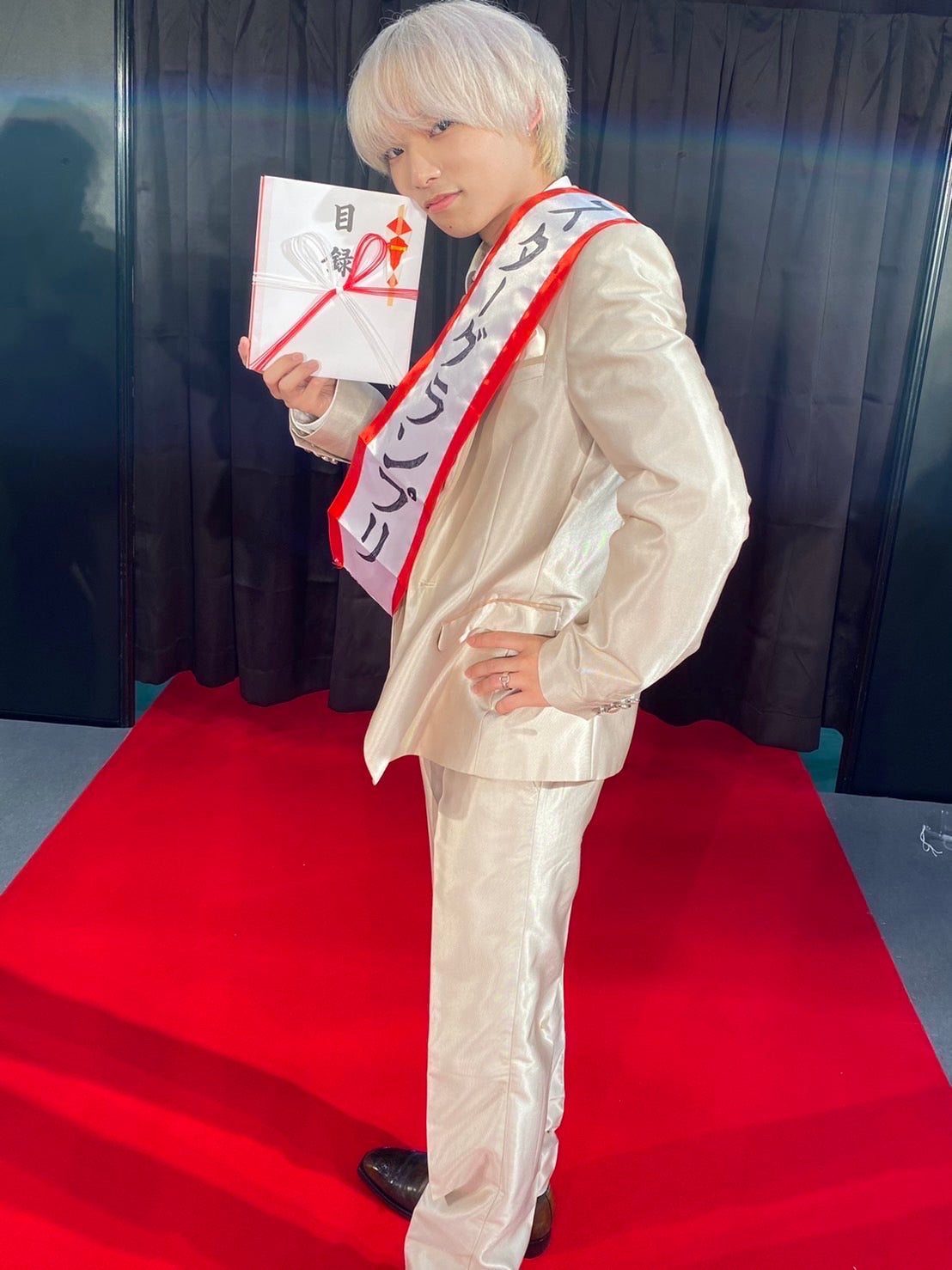 「日本大学商学部Mr. Contest 2021」ミスターグランプリ池澤拓真さん（提供写真） 