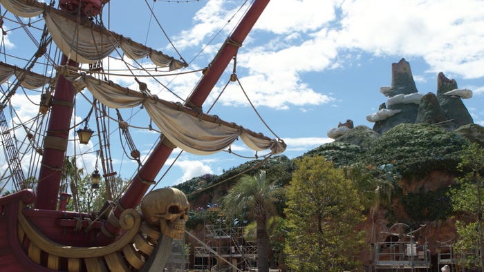 「ピーターパンのネバーランド」工事現場の様子(C)Disney